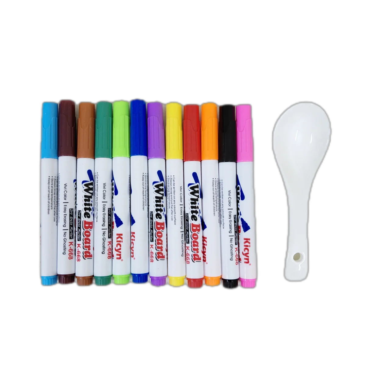12 pcs Magical Floating Water Drawing Pens (ফ্রি সিরামিক চামচ সহ)