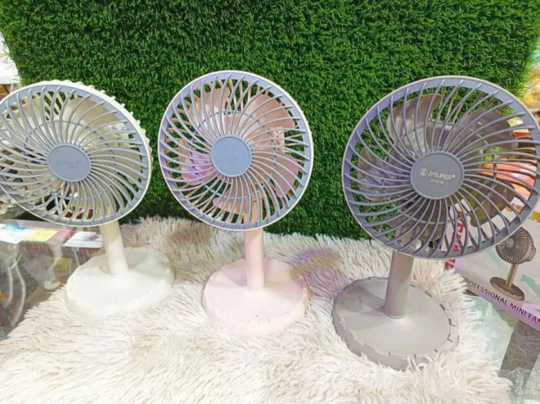 JY Super 2218 Rechargable mini table fan - 4000 mAh